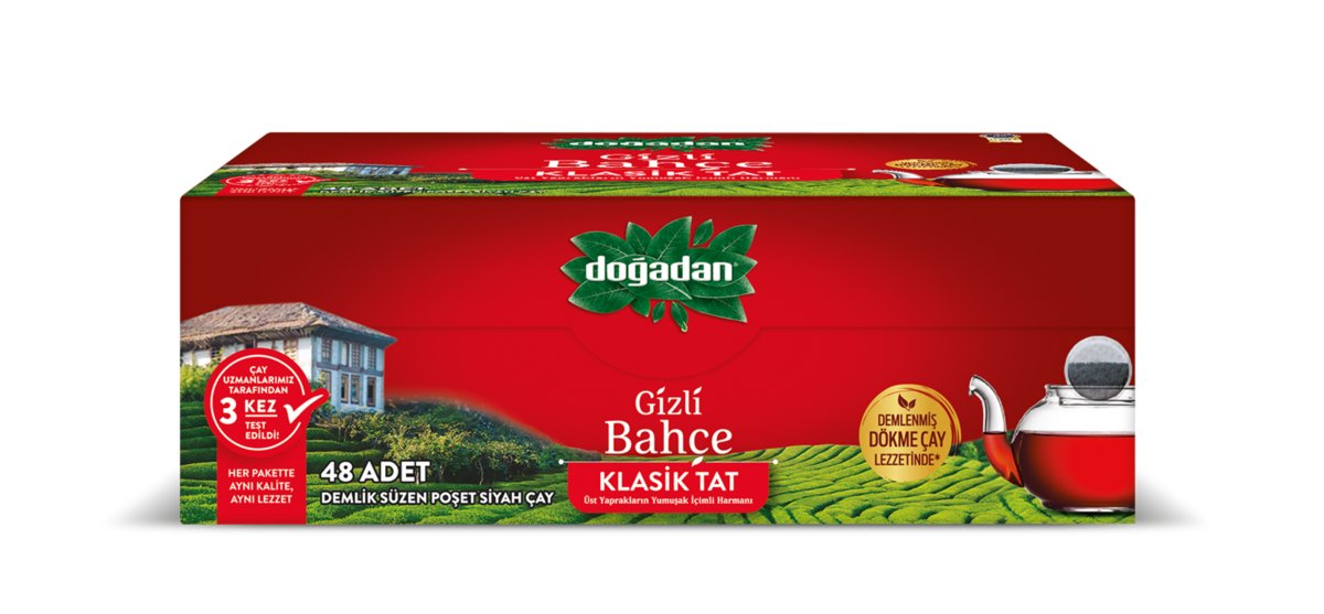 Tureckie Czarna Herbata o Delikatnym Smaku Dogadan 48 Torebek