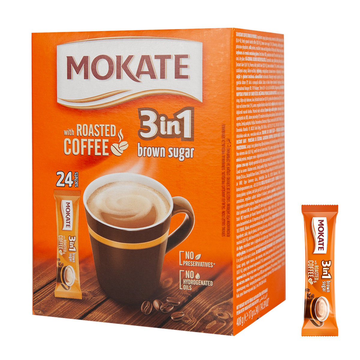 Napój Kawowy 3w1 Instant Brown Sugar 3in1 Mokate Mix Kawowy BOX 24szt