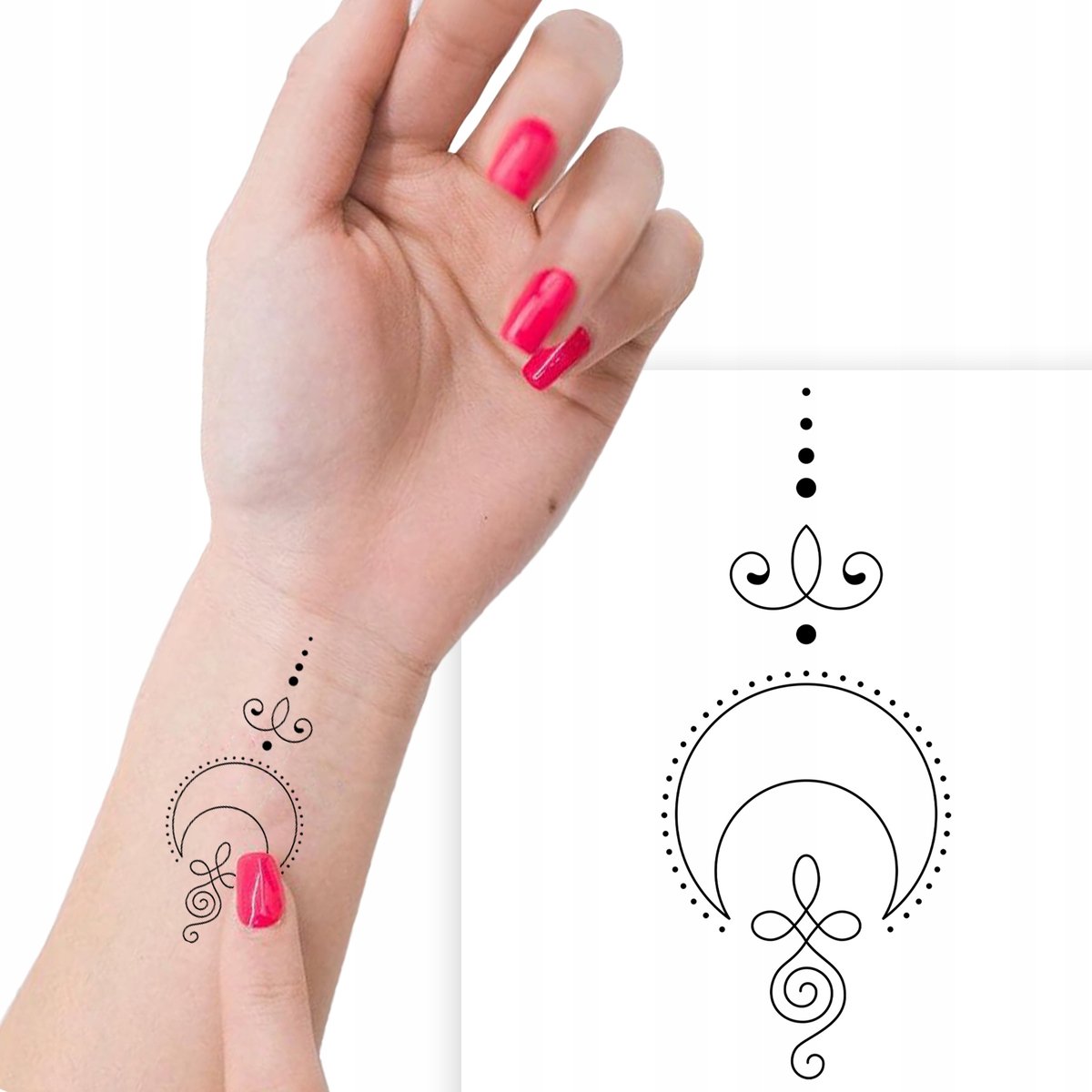 TATUAŻ Zmywalny Tymczasowy TATTOO RÓŻNE WZORY MIX