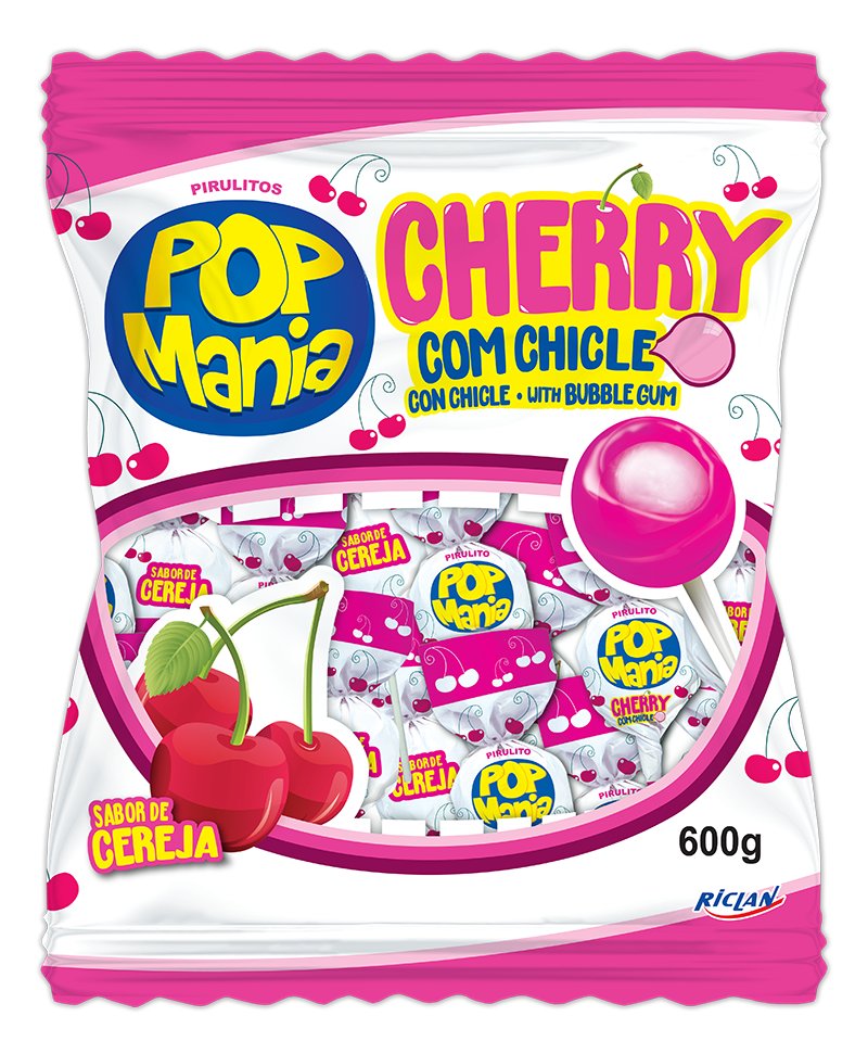 LIZAKI WIŚNIOWE POP MANIA 12G X 50SZT OP,600G
