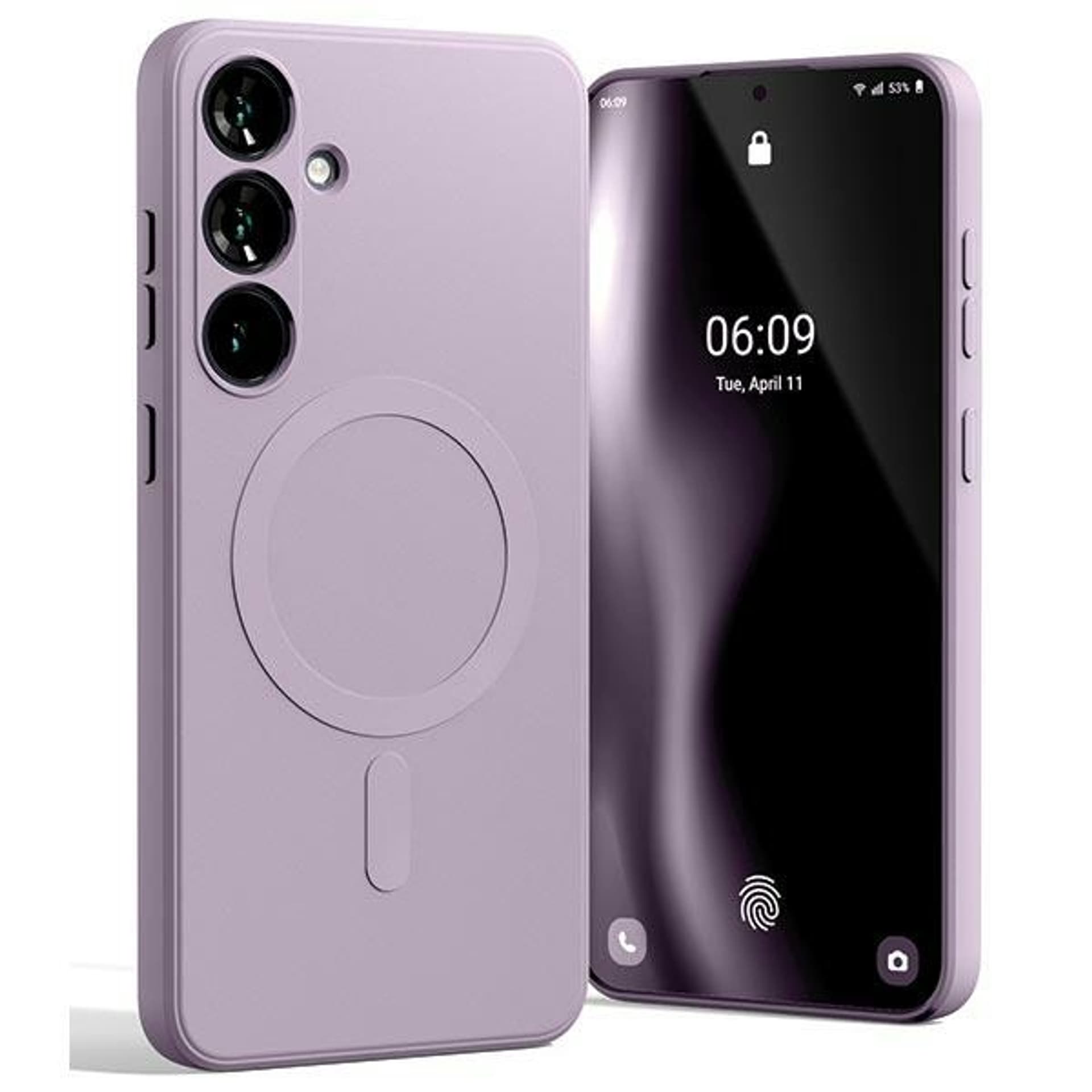 Mercury MagSafe Semi-Silicone Sam S24+ G926 liliowy fiolet /lilac purple