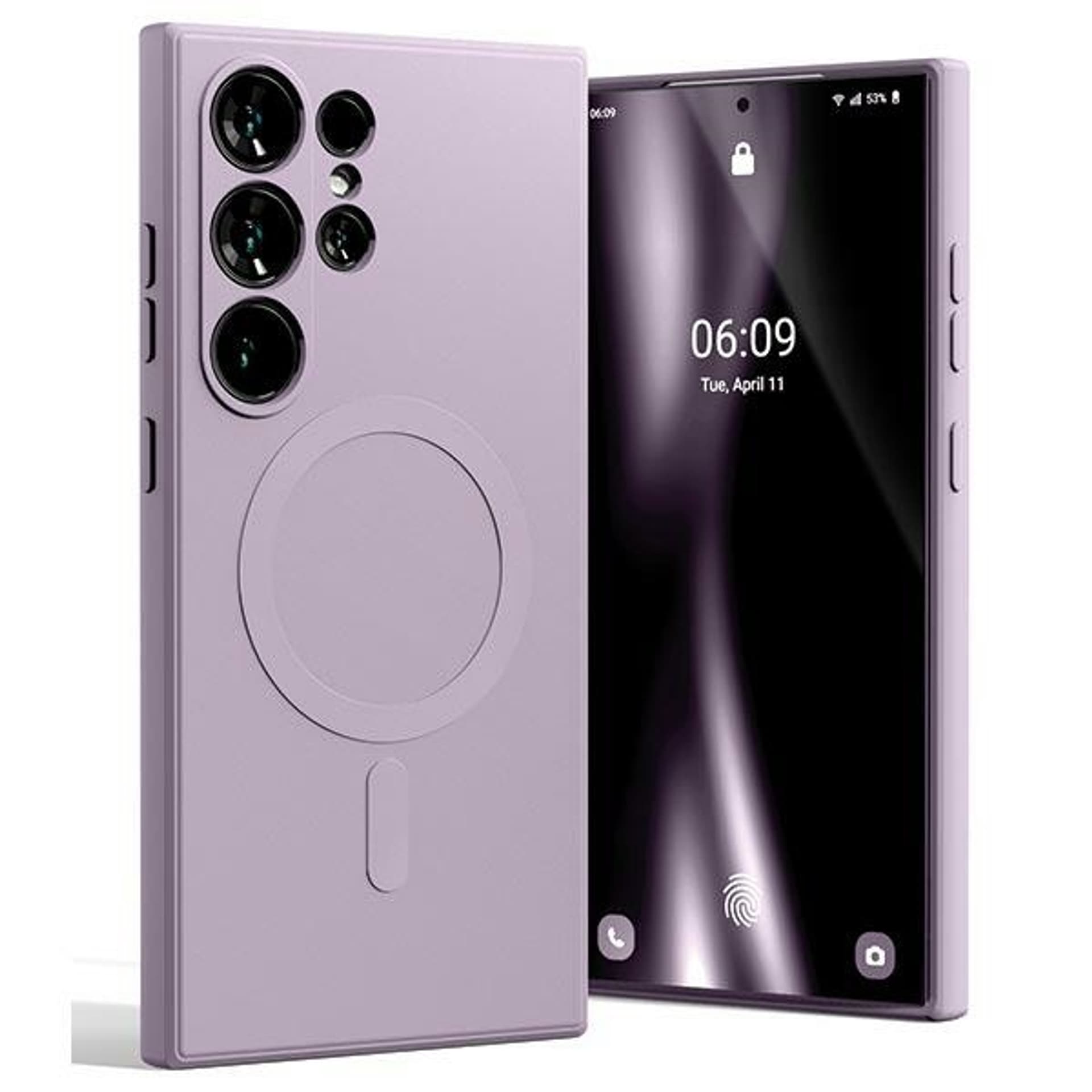 Mercury MagSafe Semi-Silicone Sam S24 Ultra G928 liliowy fiolet /lilac purple