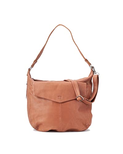 BIBA Torebka damska ze skóry naturalnej Boho Leather Jersey X JEX5L Krótki długi uchwyt zamek błyskawiczny Legalna skóra bydlęca, Skóra, Boho