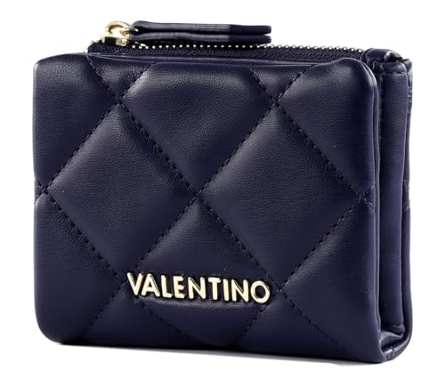 VALENTINO Ocarina VPS3KK105R Zip Around Wallet; Kolor: BLU, Niebieski, zwykły
