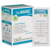 Biopharmacia bioMagnez 500 mg Suplement diety 20 sasz.