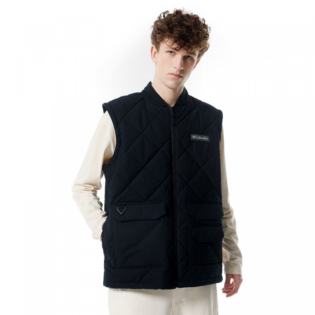 Męski bezrękawnik puchowy pikowany Columbia Men's Rad Padded Vest - czarna - COLUMBIA