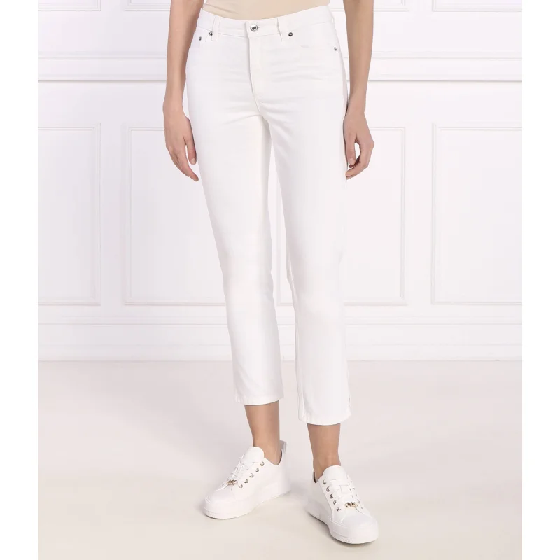 Michael Kors Jeansy SIDE SLIT JEANS | Slim Fit | mid waist