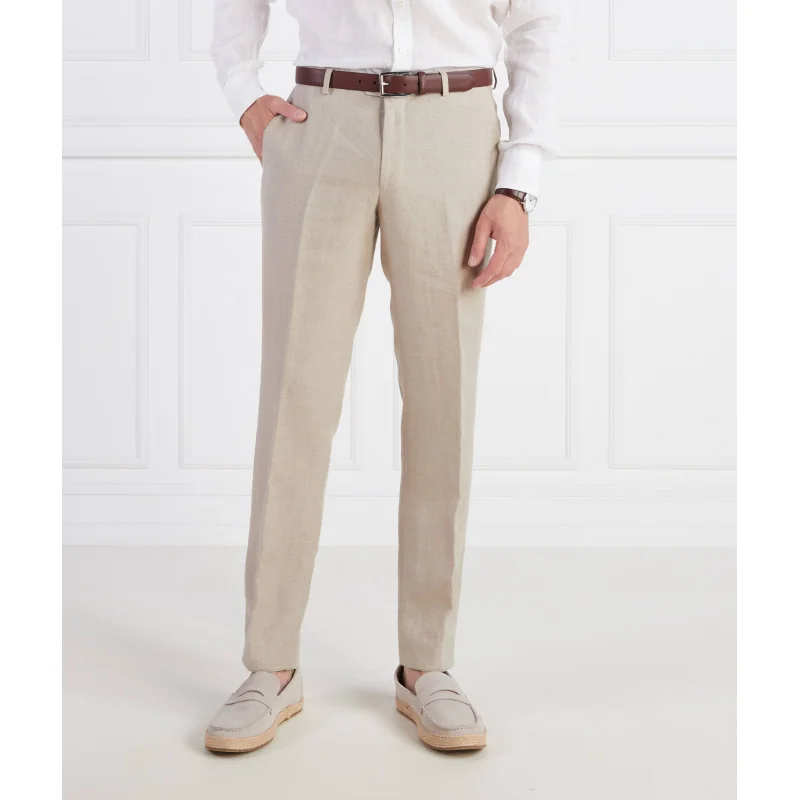 Oscar Jacobson Lniane spodnie | Regular Fit