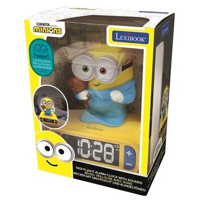 Lexibook, Budzik Cyfrowy Z Lampką Nocną Minionki I Efektami Dźwiękowymi Rl800Des