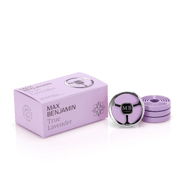 Zestaw Car Fragrance PREMIUM Max Benjamin z 4 wkładami - True Lavender
