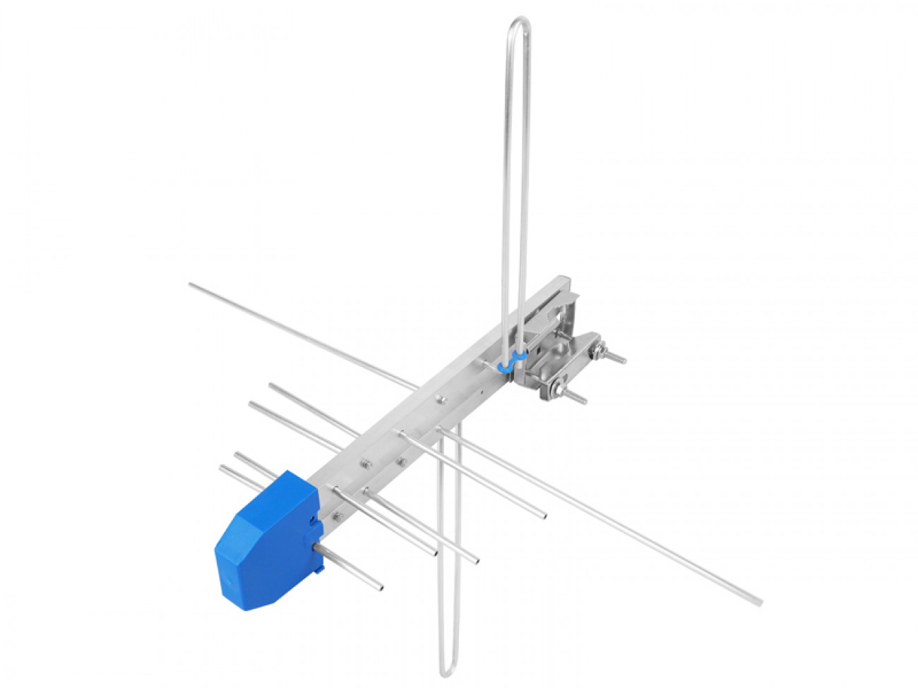 Antena TV logarytmiczna 12 elementowa 6W2HV ze wzmacniaczem.