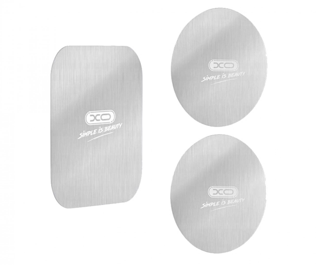 XO zestaw blaszek naklejek do uchw. magnetycznego kpl. 3szt