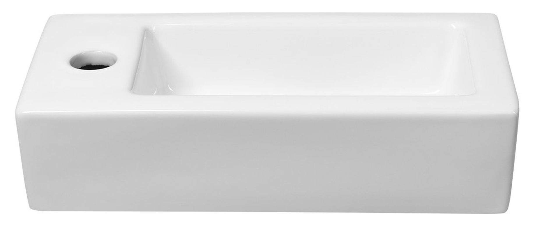 Sapho ZOE umywalka ceramiczna 37x9x18 cm lewa AR496