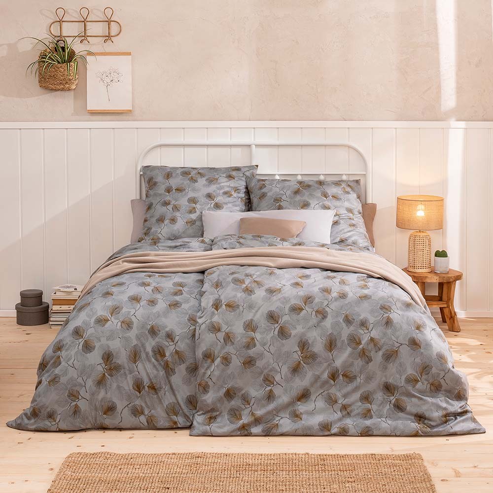 Estella Pościel Mako Interlock Jersey 6897/810 Rebecca : Kolor - 810/grau, Wymiary - 160/200+2X70/80