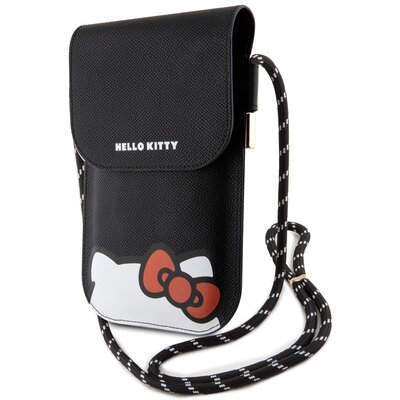 Torba HELLO KITTY Leather Hiding Kitty Cord Czarny