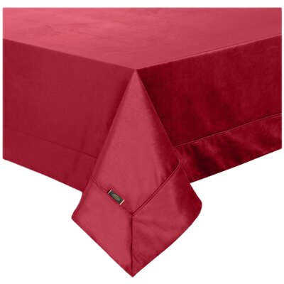 Obrus 145 x 260 Dekoracyjny Velvet Bordo