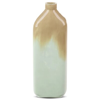 Wazon Szklany Bali 11X7X32 Beżowy