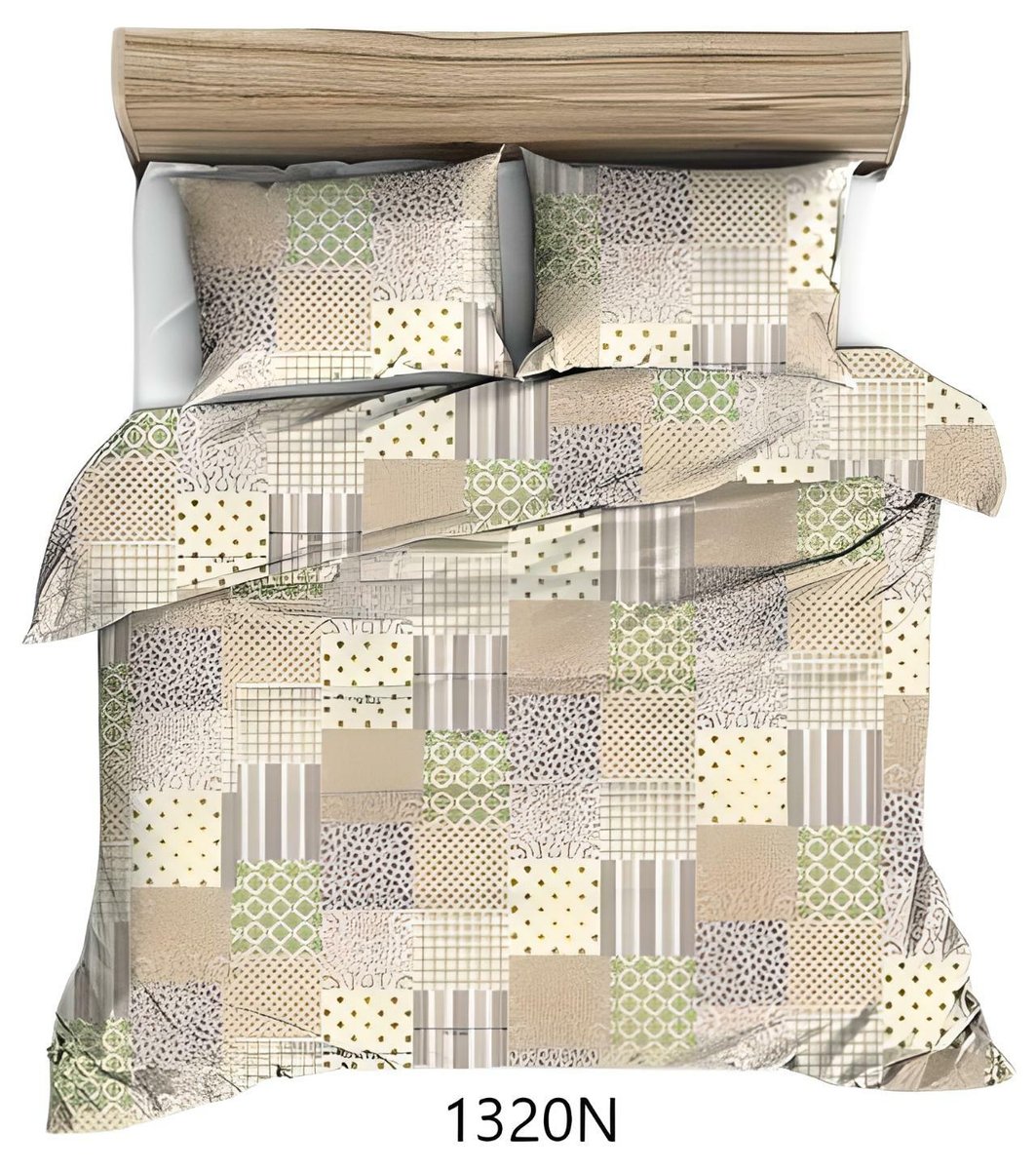 Poszewka 50x60 beżowa kolorowa paczłork bawełna Max