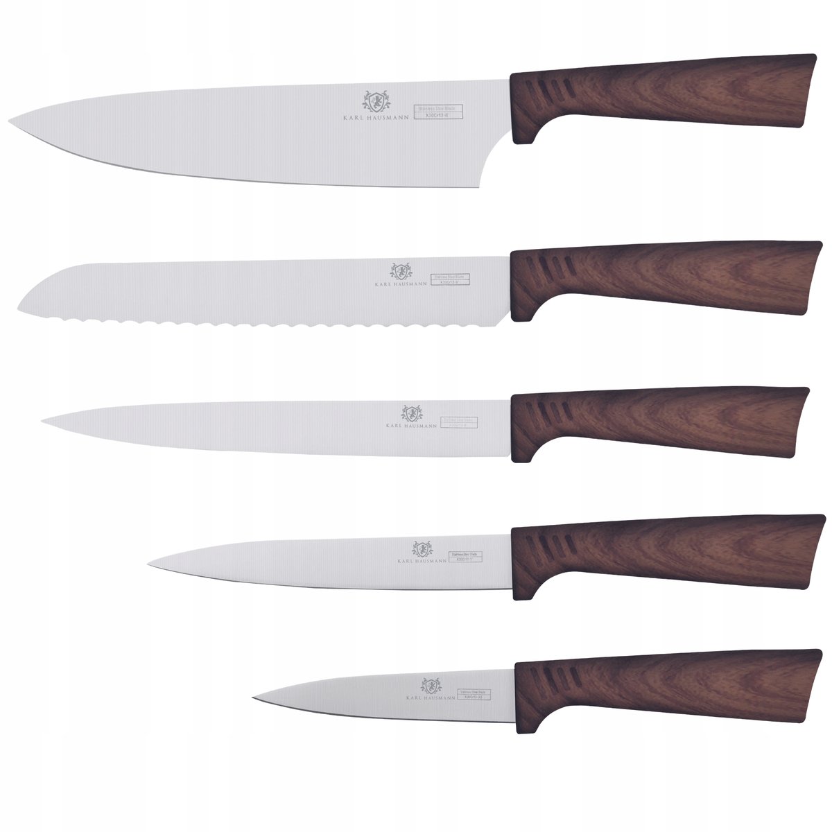 ZESTAW NOŻY KUCHENNYCH NOŻE STALOWE OSTRE KOMPLET 5 SZTUK