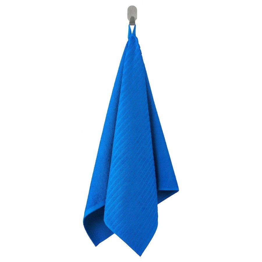 IKEA VAGSJON ręcznik łazienkowy 50x100 BAWEŁNA niebieski