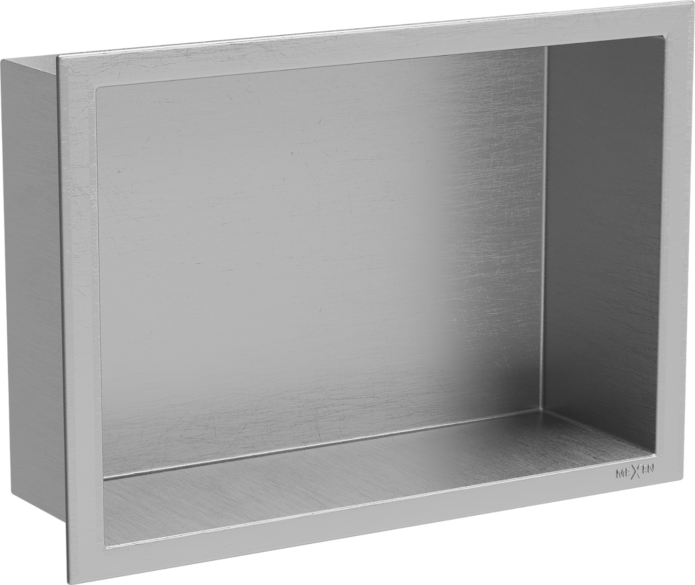 Mexen X-Wall-R półka wnękowa z kołnierzem 30 x 20 cm, inox - 1910302010