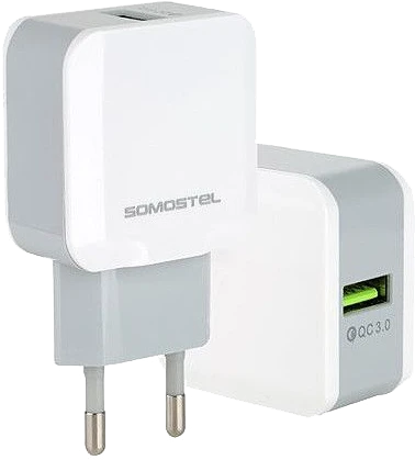 Ładowarka sieciowa Quick Charge 3.0 18W Somostel SMS-A12 biała