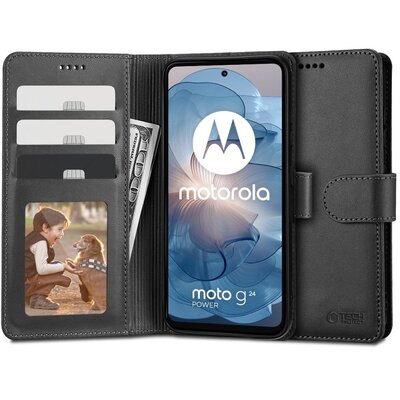 Etui MOTROLA MOTO G24 / G24 POWER / G04 Tech-Protect Wallet czarne