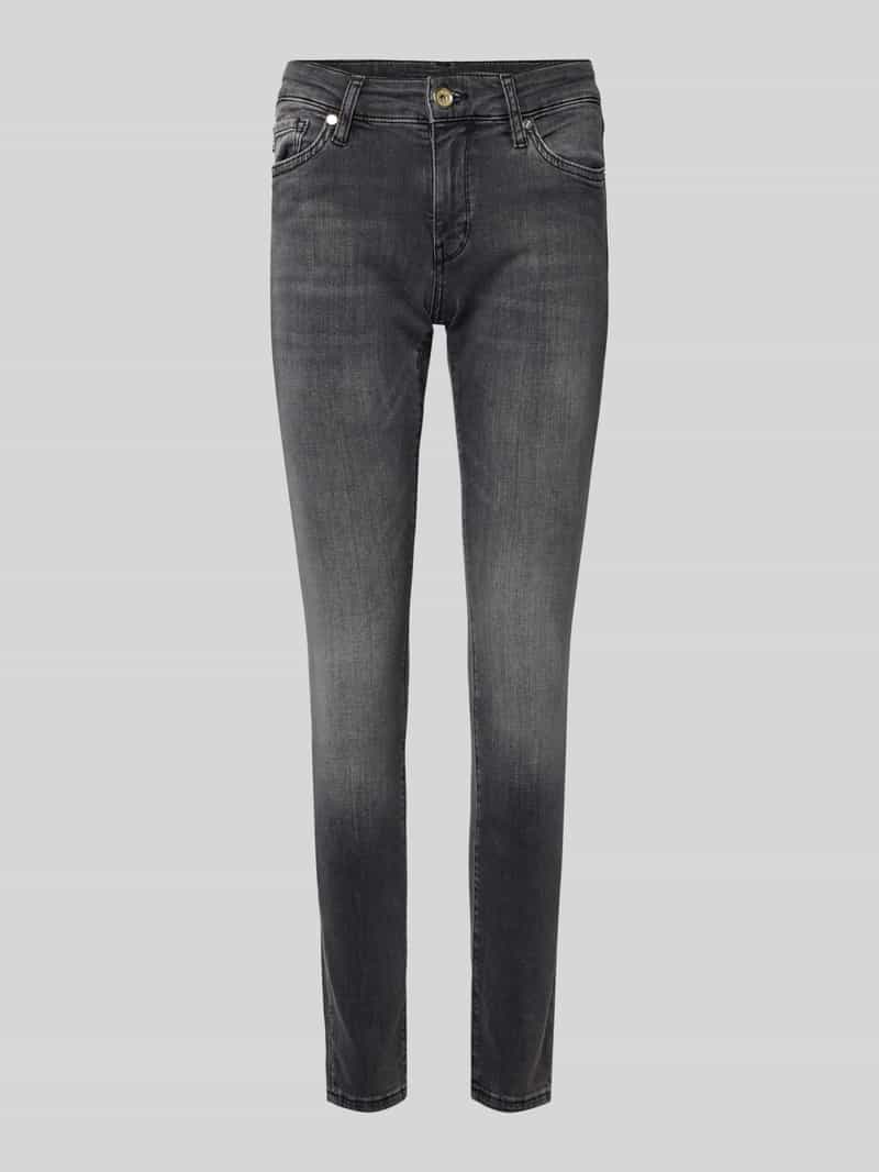 Jeansy o kroju skinny fit z 5 kieszeniami model ‘Sue’