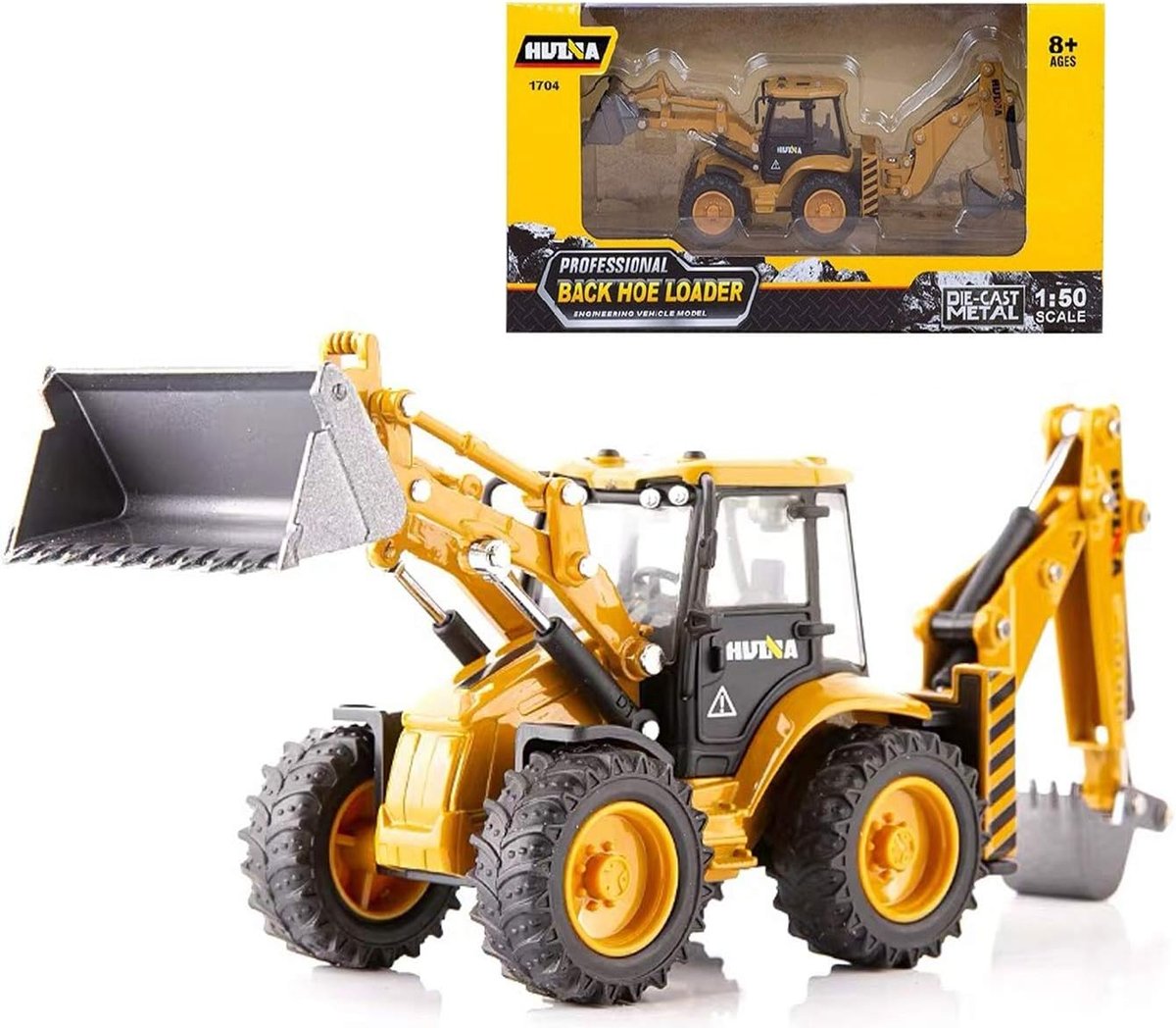 COIL Koparka ładowarka budowlana metalowa skala 1:50