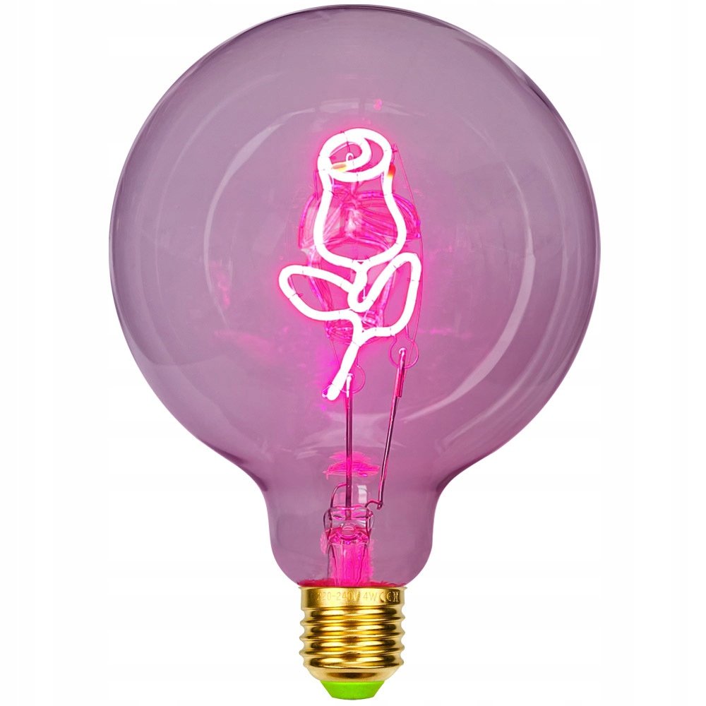 ŻARÓWKA OZDOBNA XXL Róża PREZENT E27 Walentynki ŚWIĘTA Urodziny ROCZNICA