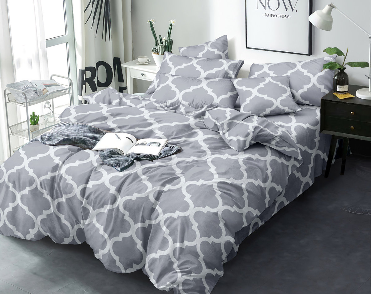 Antonio Pościel 160x200 4cz AML715 szara Maroko