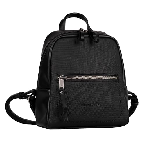 TOM TAILOR Tamara plecak damski, 8 l, czarny, czarny, S, Casual