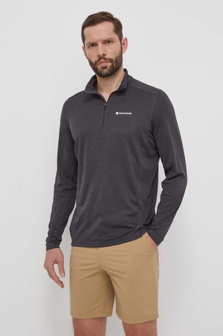 Montane longsleeve funkcyjny Dart Zip kolor szary