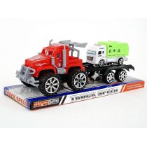 Auto z lawetą i autem Adar