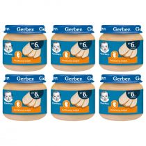 Gerber Obiadek delikatny indyk dla niemowląt po 6 miesiącu zgrzewka 6 x 80 g
