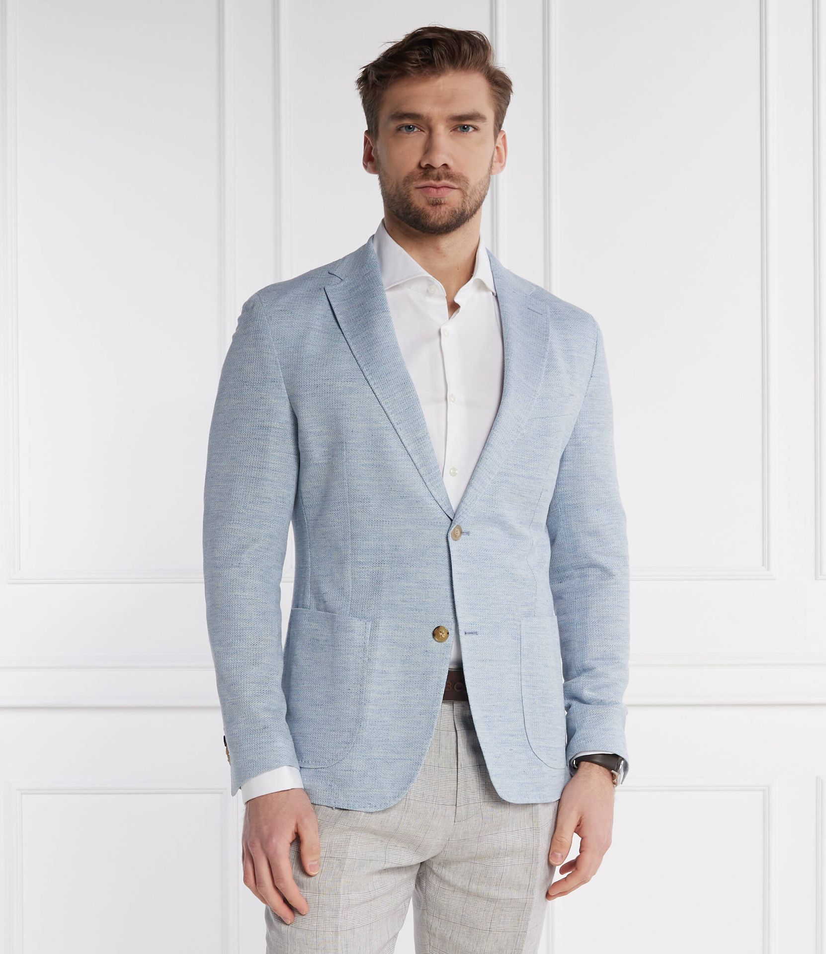 Windsor Lniana marynarka 13 Giro-J35 Shaped fit