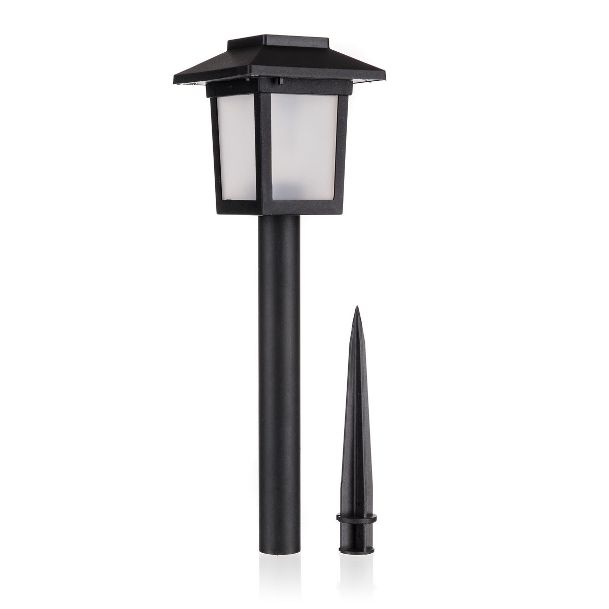 Happy Green Lampa solarna 8 x 8 x 37 cm,  czarny