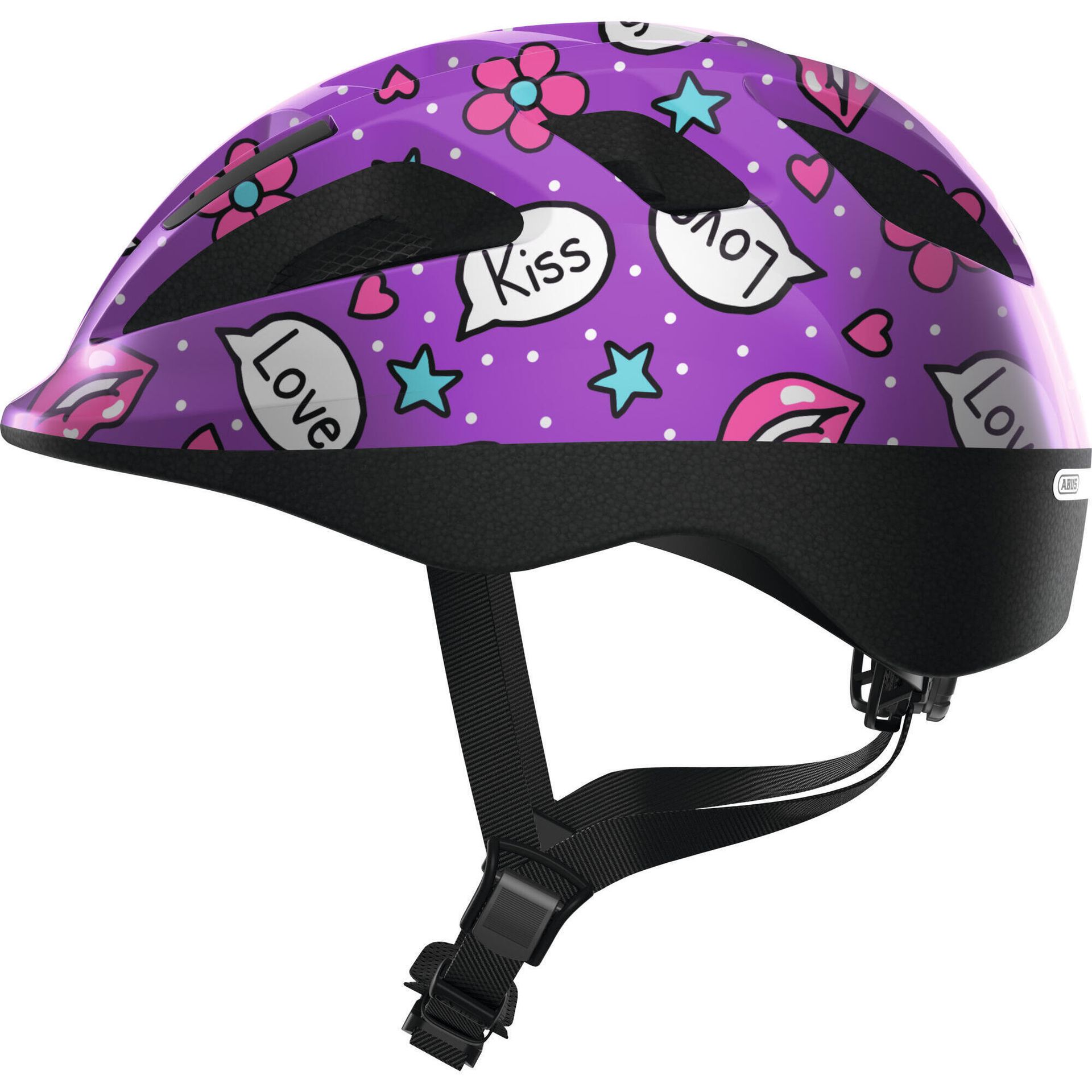Abus Smooty 2.0 Kask rowerowy Dzieci, purple kisses M | 50-55cm 2020 Kaski dla dzieci 81857