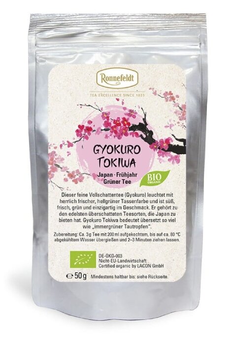 Herbata zielona Ronnefeldt Gyokuro Tokiwa BIO 50g