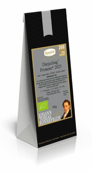 Herbata czarna Ronnefeldt Darjeeling Primeur 2023 Orange Valley BIO 75g