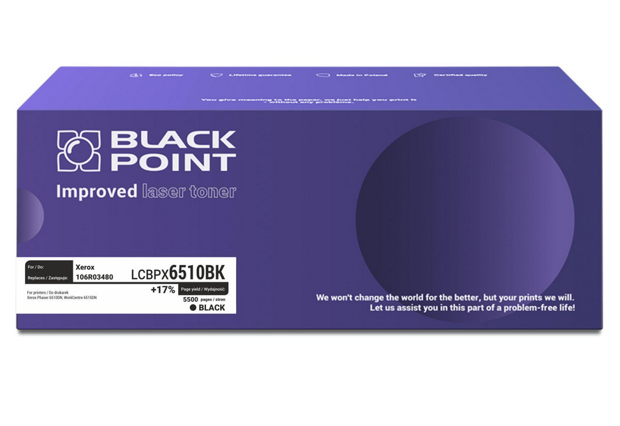 BLACK POINT LCBPX6510BK zamiennik XEROX 106R03488 (black)