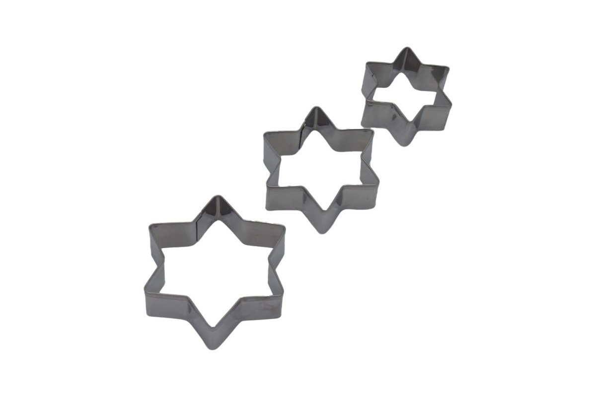 SK ZESTAW WYKRAWACZY DO CIASTEK PIERNIKÓW GWIAZDKA 3-ELE BRUNBESTE BB-3036 emix