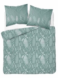 Detexpol Pościel satynowa 220x200 miętowa liście 4603 A Home Satin 64