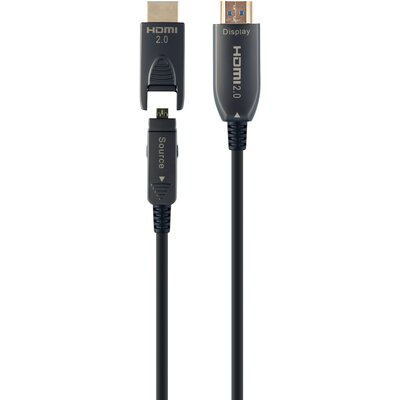 Kabel Gembird AOC HDMI – HDMI z adapterem D/A 50 m Black (8716309124539)