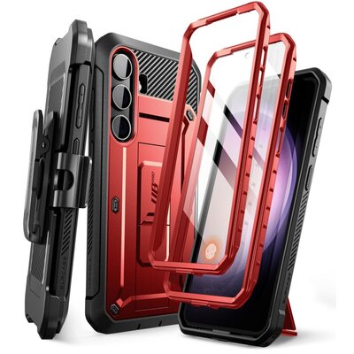 Oryginalne Etui SAMSUNG GALAXY S24 Supcase Unicorn Beetle Pro 2-set czerwone