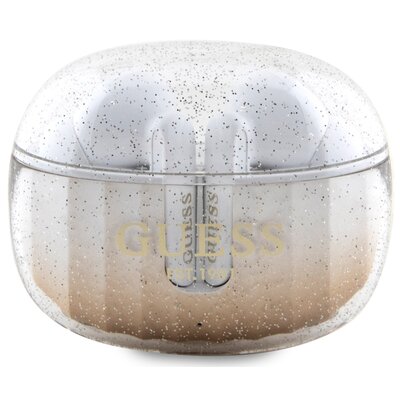 Guess słuchawki Bluetooth GUTWSHDGKEED TWS + stacja dokująca złoty/gold Glitter Gradient