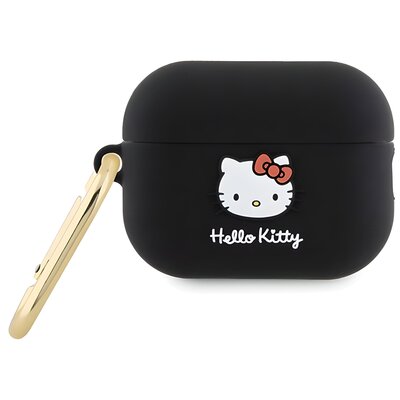Hello Kitty Silicone 3D Kitty Head - Etui AirPods Pro 2 (czarny)