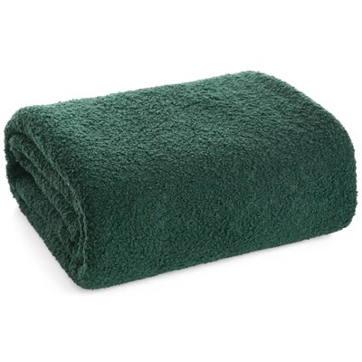 Koc 200 x 220 Mikrofibra Boucle Bukla C.Zieleń