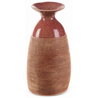 Nowoczesny Wazon Ceramiczny Elda 17X16X31 Jasnobrązowy