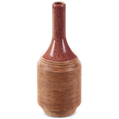 Nowoczesny Wazon Ceramiczny Elda 12X12X29 Jasnobrązowy